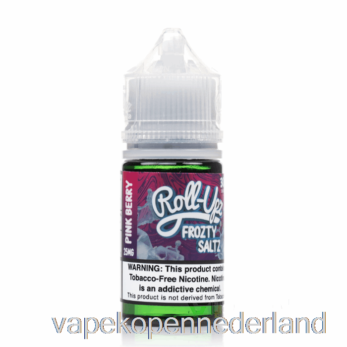 Elektronische Sigaret Vape Roze Bessenijs - Sap Roll-upz Zout - 30ml 25mg